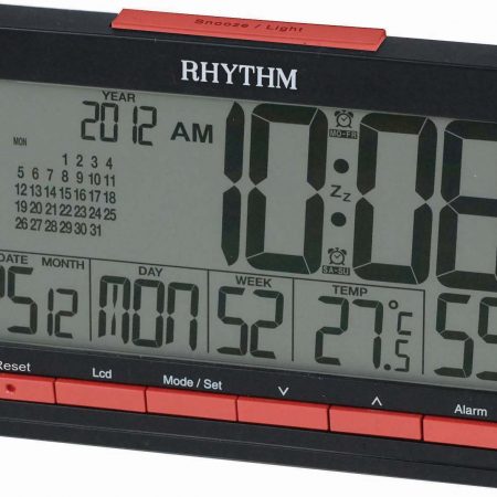 Rhythm LCW015NR19 Digital Wall Clock 